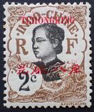 [Indochina Postage Stamps Overprinted "TCHONGKING", type D1]