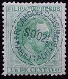 [Different Issues Surcharged & Overprinted "HABILITADO PARA COMUNICACIONES", type AD]