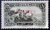 [Syrian Postage Stamps Overprinted in Red, Black or Blue, type D1]