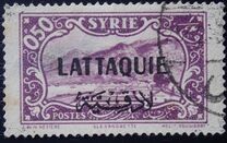 [Syria Postage Stamps Overprinted in French and Arabic in Black or Red, type A6]