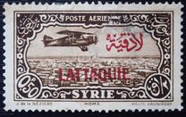 [Syrian Postage Stamps Overprinted in Red, Black or Blue, type D11]