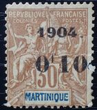 [No. 37-41 & 49 Surcharged & Overprinted "1904.", type I]