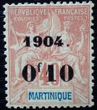 [No. 37-41 & 49 Surcharged & Overprinted "1904.", type I1]