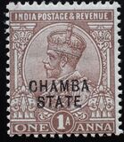 [King George V, 1865-1936 - India Postage Stamps Overprinted "CHAMBA STATE", type A34]