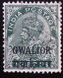 [King George V, 1865-1936 - India Postage Stamps Overprinted - Different Watermark, type F8]