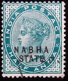 [Queen Victoria, 1819-1901 - India Postage Stamps Overprinted "NABHA STATE" in Black, type B4]