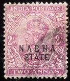 [King George V, 1865-1936 - India Postage Stamps Overprinted "NABHA STATE", type D3]