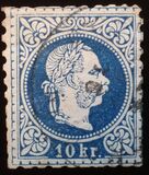 [Issues of Austro-Hungarian Monarchy - Emperor Franz Josef. Coarse Print, प्रकार I3]