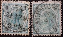 [Emperor Franz Josef I, 1830-1916 - Granite Paper. Numerals in Black, प्रकार N2]