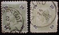 [Emperor Franz Josef I, 1830-1916 - Black Numerals on White Background, type P]