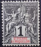 [Inscription: "St. PIERRE ET MIQUELON", type I]