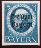 [King Ludwig III Overprinted "Freistaat Bayern", type P16]