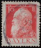 [The 90th Anniversary of the Birth of Prince Luitpold - Type I: Small 9 and no Foot on 1 in "1911". Type II: Large 9 and Foot on 1 in "1911", tip F5]