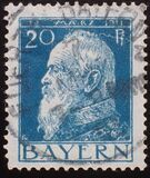 [The 90th Anniversary of the Birth of Prince Luitpold - Type I: Small 9 and no Foot on 1 in "1911". Type II: Large 9 and Foot on 1 in "1911", tip F7]