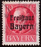 [King Ludwig III Overprinted "Freistaat Bayern", type P3]