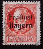[King Ludwig III Overprinted "Freistaat Bayern", type P4]