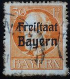 [King Ludwig III Overprinted "Freistaat Bayern", type P7]