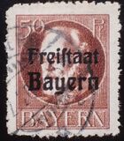 [King Ludwig III Overprinted "Freistaat Bayern", type P9]