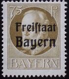 [King Ludwig III Overprinted "Freistaat Bayern", type P11]