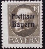 [King Ludwig III Overprinted "Freistaat Bayern", type P13]