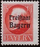 [King Ludwig III Overprinted "Freistaat Bayern", type P15]
