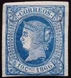 [Queen Isabella II - Inscription: "1866", տեսակ H1]