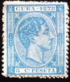 [Alfonso XII - "CUBA 1878", tipo E5]