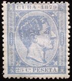 [King Alfonso XII, Inscription "CUBA 1879", tyyppi E15]
