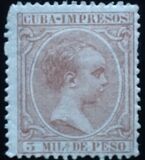 [Newspaper Stamps - King Alfonso XIII, Inscription "CUBA-IMPRESOS", type M3]