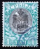 [Coat of Arms Overprinted Head of King Alexander I, tegund J7]