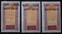 [Upper Senegal and Niger Postage Stamps Overprinted "HAUTE-VOLTA" and Surcharged, type A27]