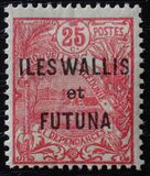 [New Caledonia Postage Stamps Overprinted "ILES WALLIS - et - FUTUNA", type B3]