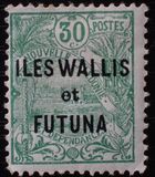 [New Caledonia Postage Stamps Overprinted "ILES WALLIS - et - FUTUNA", type B6]