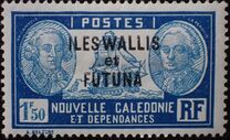 [New Caledonia Postage Stamps of 1928 Overprinted "ILES WALLIS - et - FUTUNA", type F24]