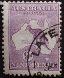 [Definitive Issues - Kangaroo and Map - Different Watermark, type A27]