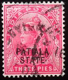 [Queen Victoria, 1819-1901 - India Postage Stamp Overprinted "PATIALA STATE", type C14]