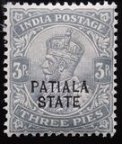[King George V, 1865-1936 - India Postage Stamps Overprinted "PATIALA STATE", type E]