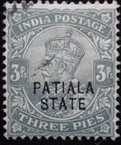 [King George V, 1865-1936 - India Postage Stamps Overprinted "PATIALA STATE", type E]
