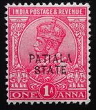 [King George V, 1865-1936 - India Postage Stamps Overprinted "PATIALA STATE", type E2]