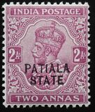 [King George V, 1865-1936 - India Postage Stamps Overprinted "PATIALA STATE", type E3]