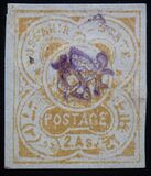 [Fauna - Cheetah - Acinonyx jubatus - Monogram in Red or Blue, type Q1]