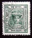 [Maharaja Tukoji Roa Holkar III - Inscribed "INDORE STATE POSTAGE", type I]