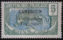 [Middle Congo Postage Stamps Overprinted "CAMEROUN Occupation Francaise", Tipe D3]