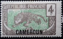 [Middle Congo Postage Stamps (Colors Changed) Overprinted "CAMEROUN", type E2]