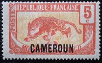 [Middle Congo Postage Stamps (Colors Changed) Overprinted "CAMEROUN", type E3]