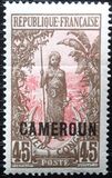 [Middle Congo Postage Stamps (Colors Changed) Overprinted "CAMEROUN", type F1]