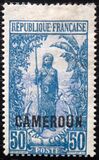 [Middle Congo Postage Stamps (Colors Changed) Overprinted "CAMEROUN", type F4]