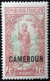 [Middle Congo Postage Stamps (Colors Changed) Overprinted "CAMEROUN", type F5]