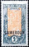 [Middle Congo Postage Stamps (Colors Changed) Overprinted "CAMEROUN", type F6]
