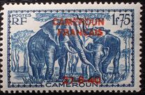 [Adherence to General de Gaulle - Overprinted "CAMEROUN FRANCAIS 27-8-40", type X19]